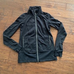 Lululemon Asana Jacket- Black Ruffle 12-Rare!